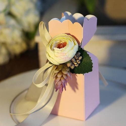 喜品空间婚庆用品欧式创意喜糖盒子新款婚礼包装盒花朵形状喜糖盒